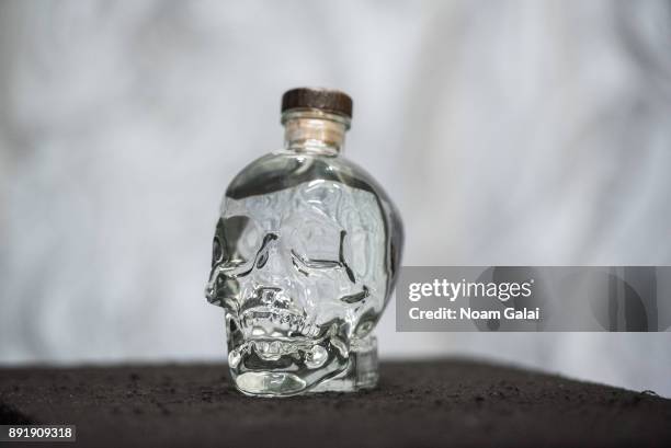 View of the Crystal Head Vodka at Build Studio on December 13, 2017 in New York City.