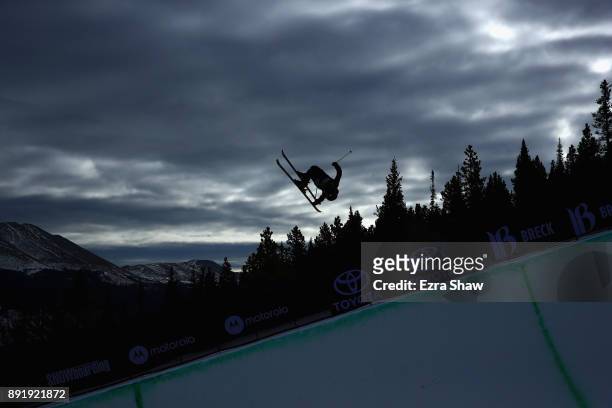 Murray Buchan of Great Britain competes in the Superpipe qualification during Day 1 of the Dew Tour on December 13, 2017 in Breckenridge, Colorado.