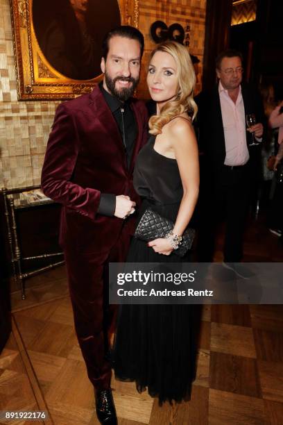 Alec Voelkel and his wife Johanna Voelkel attend the GQ Bar opening at Patrick Hellmann Schlosshotel on December 13, 2017 in Berlin, Germany.