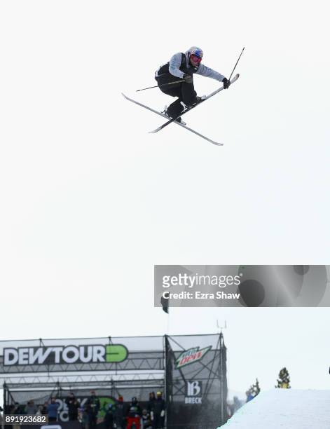 Torin Yater-Wallace competes in the Superpipe qualification during Day 1 of the Dew Tour on December 13, 2017 in Breckenridge, Colorado.