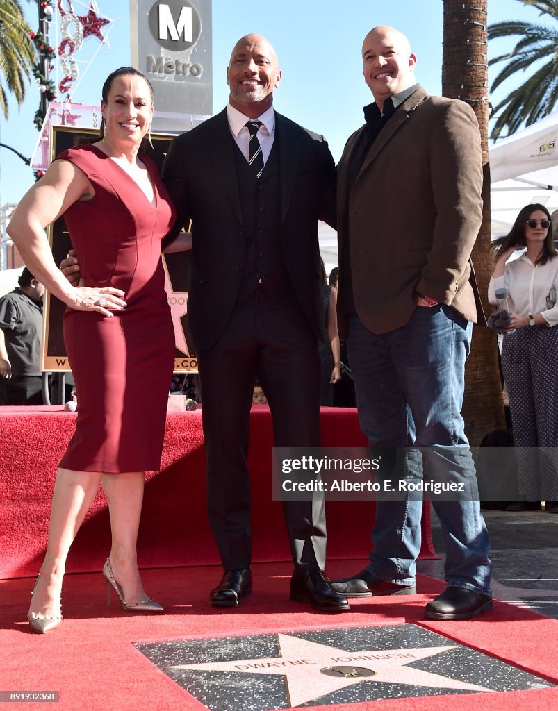 Dwayne Johnson Honored With Star On The Hollywood Walk Of Fame