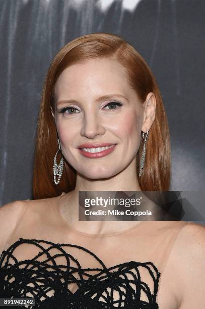 Actress Jessica Chastain attends "Molly's Game" New York Premiere at AMC Loews Lincoln Square on December 13, 2017 in New York City.