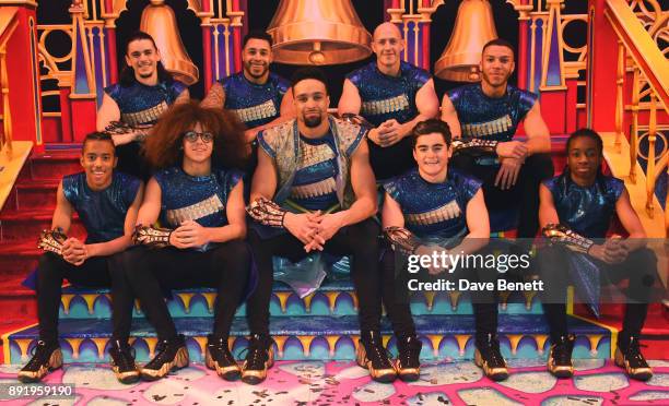 Diversity backstage folowing the performance of "Dick Whittington" at The London Palladium on December 13, 2017 in London, England.