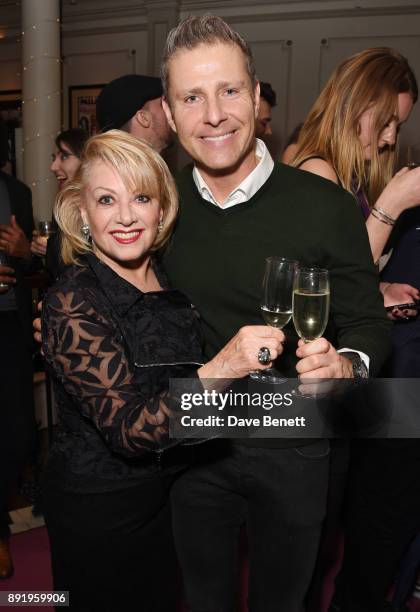 Elaine Paige and Paul Zerdin attend the press night performance of "Dick Whittington" at The London Palladium on December 13, 2017 in London, England.