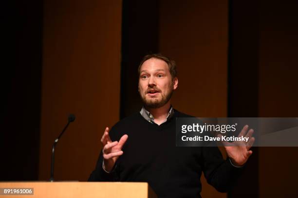 Disney Researcher Alanson Sample speaks at at The Age of Super Sensing International Conference 2017 at Japan Society on December 13, 2017 in New...