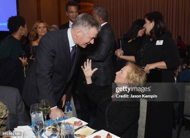 Alec Baldwin and Ethel Kennedy attend Robert F. Kennedy Human Rights Hosts Annual Ripple Of Hope Awards Dinner on December 13, 2017 in New York City.