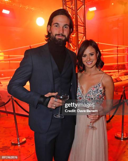 Jamie Jewitt and Camilla Thurlow attend The Charge II boxing fundraiser at The Lindley Hall on December 13, 2017 in London, England.