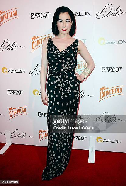 Dita Von Teese attends "Cointreau Teese" at Avalon on July 22, 2009 in Hollywood, California.