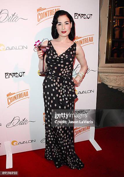 Dita Von Teese attends "Cointreau Teese" at Avalon on July 22, 2009 in Hollywood, California.