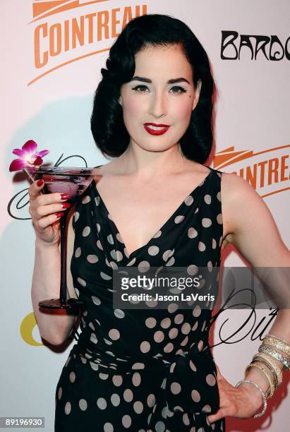 Dita Von Teese attends "Cointreau Teese" at Avalon on July 22, 2009 in Hollywood, California.