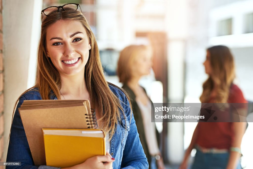 Ela é um destaque da faculdade