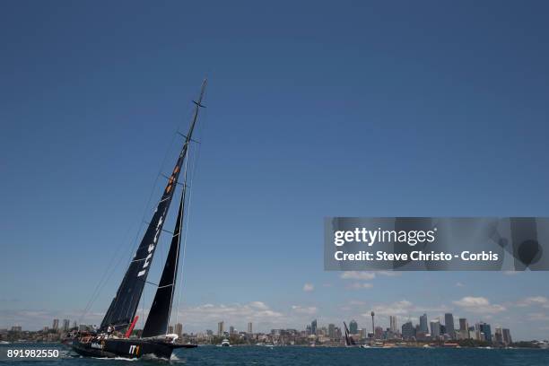 InfoTrack practices in Sydney Harbour on December 12, 2017 in Sydney, Australia.