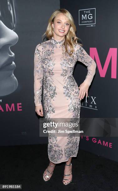 Actress Madison McKinley attends the "Molly's Game" New York premiere at AMC Loews Lincoln Square on December 13, 2017 in New York City.