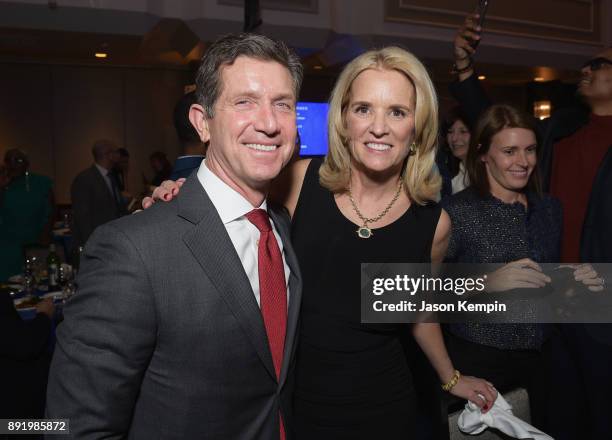 Alex Gorsky and Kerry Kennedy attend Robert F. Kennedy Human Rights Hosts Annual Ripple Of Hope Awards Dinner on December 13, 2017 in New York City.