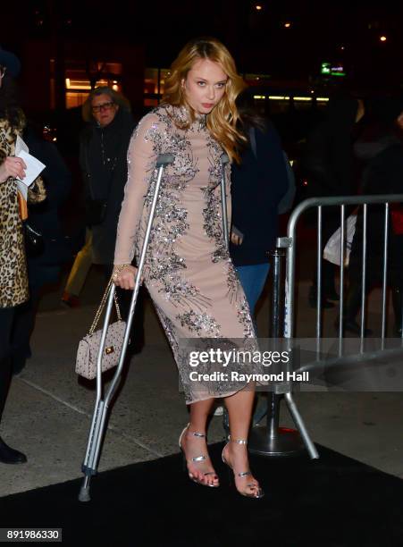 Actress Madison McKinley is seen in Midton on December 13, 2017 in New York City.