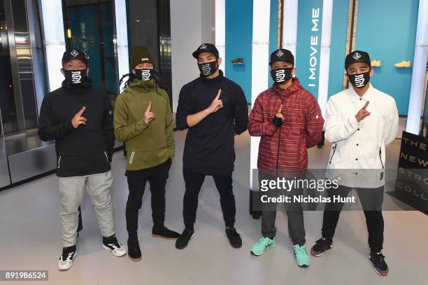 Kinjaz attends the Opening Cocktail Event for ASICS Flagship Store on December 13, 2017 in New York City.