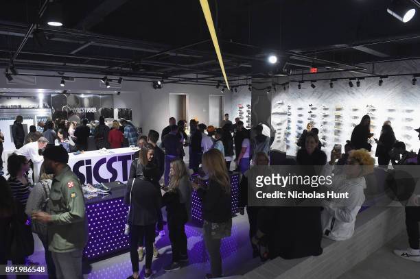 View of the Opening Cocktail Event for ASICS Flagship Store on December 13, 2017 in New York City.
