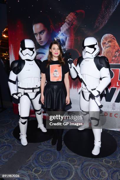 Morgan Hoffman attends the Star Wars: The Last Jedi - Canadian Premiere held at Scotiabank Theatre on December 13, 2017 in Toronto, Canada.