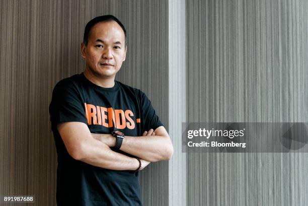 Andy Ng, vice president of Tencent Music Entertainment Group, poses for a photograph in Hong Kong, China, on Wednesday, Aug. 30, 2017. One of China's...