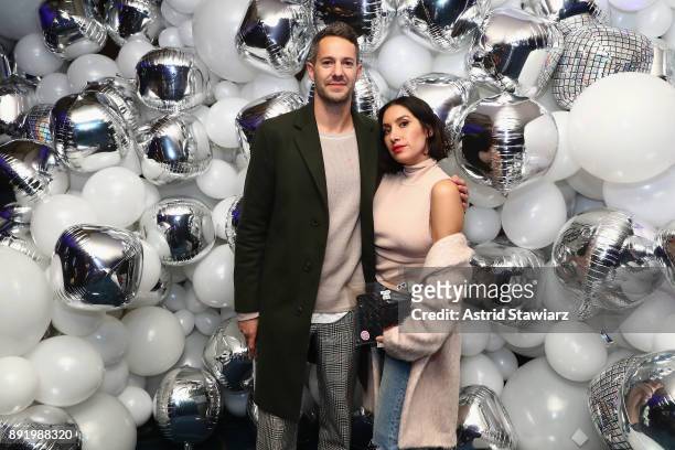 Photographer Mike Rosenthal and hairstylist Jen Atkin pose during M·A·C PatrickStarrr The Damn Show at Hammerstein Ballroom on December 13, 2017 in...
