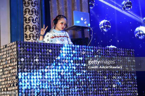 Alice Longyu Gao performs during M·A·C PatrickStarrr The Damn Show at Hammerstein Ballroom on December 13, 2017 in New York City.