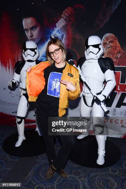 Elise Purdon attends the Star Wars: The Last Jedi - Canadian Premiere held at Scotiabank Theatre on December 13, 2017 in Toronto, Canada.