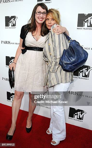 Actress Rosanna Arquette and Director Adria Petty arrive at MTV's "Paris, Not France" Los Angeles screening at Majestic Crest Theatre on July 22,...