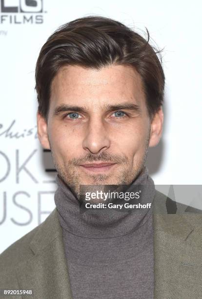 Johannes Huebl attends the "Crooked House" New York premiere at Metrograph on December 13, 2017 in New York City.