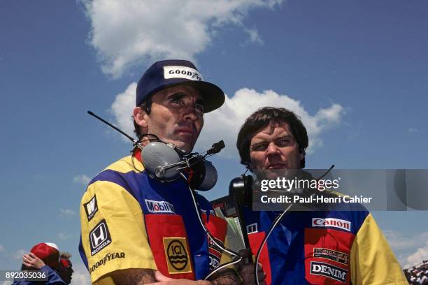 Frank Williams, Patrick Head, Grand Prix of Canada, Circuit Gilles Villeneuve, 16 June 1985. Frank Williams and Patrick Head.