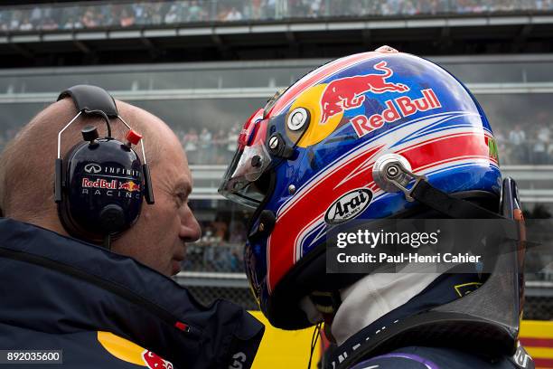 Adrian Newey, Mark Webber, Grand Prix of Italy, Autodromo Nazionale Monza, 08 September 2013. Adrian Newey with Mark Webber.