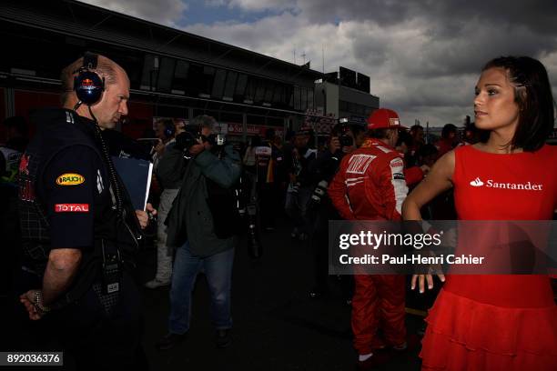 Adrian Newey, Grand Prix of Great Britain, Silverstone Circuit, 21 June 2009. Adrian Newey on the starting grid in Silverstone.