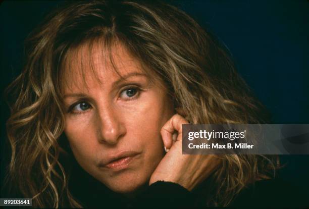American actress and singer Barbra Streisand, circa 1985.