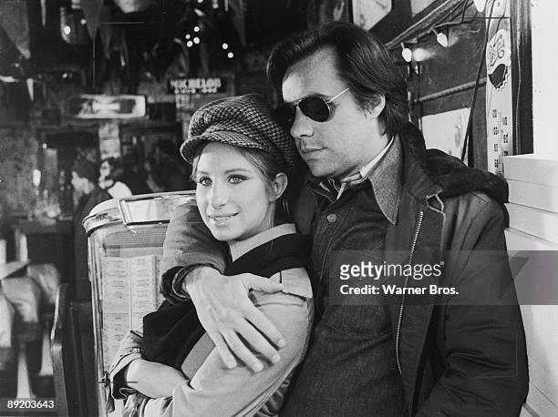 American actress and singer Barbra Streisand with director Peter Bogdanovich during the filming of the Warner Brothers' comedy 'What's Up, Doc?',...