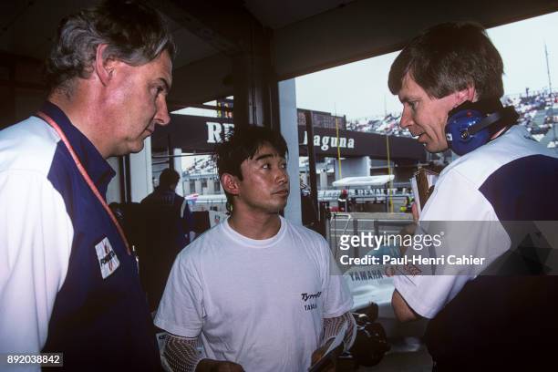 Harvey Postlethwaite, Jean-Claude Migeot, Ukyo Katayama, Tyrrell-Yamaha 022, Grand Prix of France, Circuit de Nevers Magny-Cours, 03 July 1994....