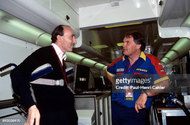Patrick Head, Frank Williams, Grand Prix of Hungary, Hungaroring, 16 August 1992. Patrick Head with Frank Williams.