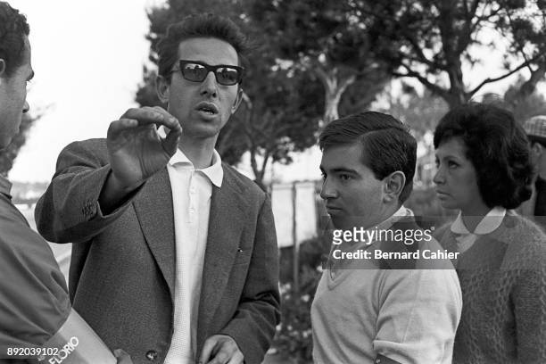 Mauro Forghieri, Ricardo Rodriguez, Targa Florio, Sicily, 05 June 1962. Mauro Forghieri with Ricardo Rodriguez.