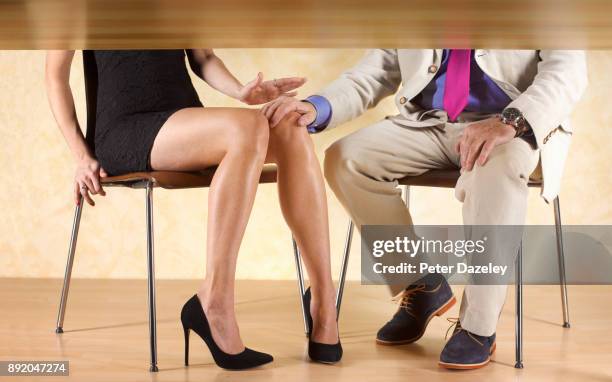 man groping a woman getting a slap - slapping stock pictures, royalty-free photos & images