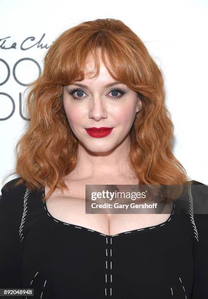 Actress Christina Hendricks attends the "Crooked House" New York premiere at Metrograph on December 13, 2017 in New York City.