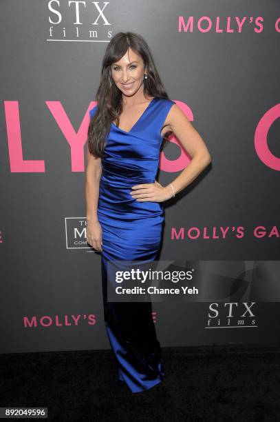 Molly Bloom attends "Molly's Game" New York premiere at AMC Loews Lincoln Square on December 13, 2017 in New York City.