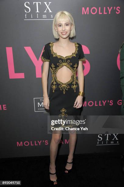 Roxy Sorkin attends "Molly's Game" New York premiere at AMC Loews Lincoln Square on December 13, 2017 in New York City.