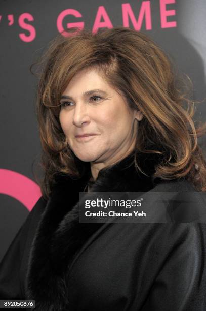 Amy Pascal attends "Molly's Game" New York premiere at AMC Loews Lincoln Square on December 13, 2017 in New York City.