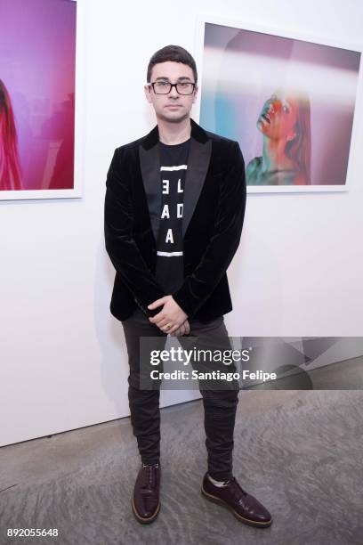 Christian Siriano attends the "Anton Yelchin: Provocative Beauty" Opening Night Exhibition at De Buck Gallery on December 13, 2017 in New York City.