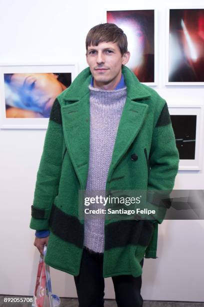 Misha Kahn attends the "Anton Yelchin: Provocative Beauty" Opening Night Exhibition at De Buck Gallery on December 13, 2017 in New York City.