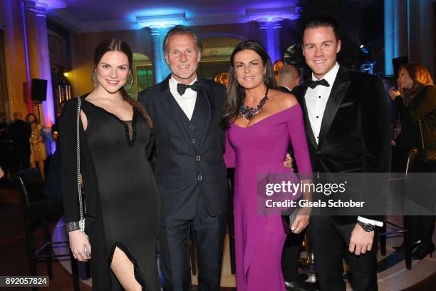 Markus Gutheinz, owner of the Hotel Jungbrunn, his wife Ulrika and their children daughter Viviana and son Marcel Gutheinz during the Audi Generation...
