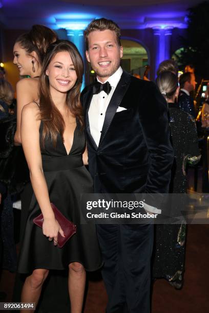 Raul Richter and actress Lena Meckel during the Audi Generation Award 2017 at Hotel Bayerischer Hof on December 13, 2017 in Munich, Germany.