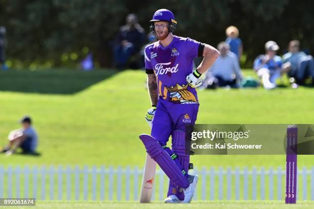 Ben Stokes of Canterbury looks on during the Supersmash Twenty20 match between Canterbury and Otago on December 14, 2017 in Christchurch, New Zealand.