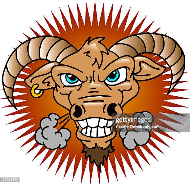 Katzir Ram : ラム・カツィール　怖い絵 Angry Ram High-Res Vector Graphic - Getty Images