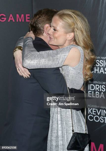 Writer/director Aaron Sorkin and cinematographer Charlotte Bruus Christensen attend the "Molly's Game" New York premiere at AMC Loews Lincoln Square...