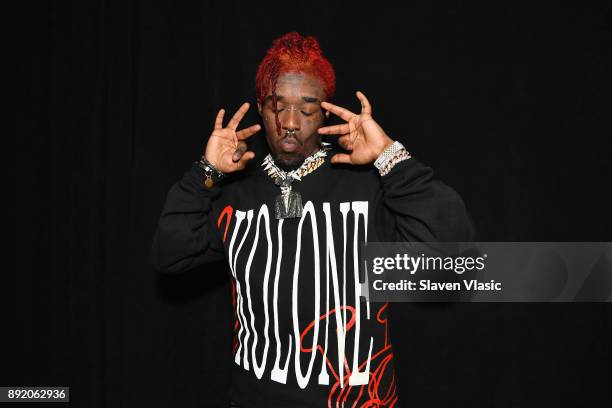 Lil Uzi Vert attends as SoundCloud celebrates What's New, Now and Next in Music at The Good Room on December 13, 2017 in New York City.