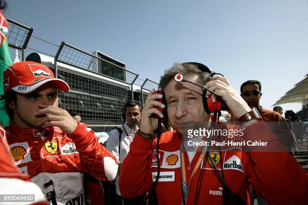 Jean Todt, Felipe Massa, Grand Prix of Bahrain, Bahrain International Circuit, 12 March 2006.